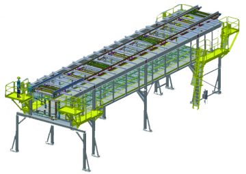 Accumulating Pallet Conveyor: flexible and modular design